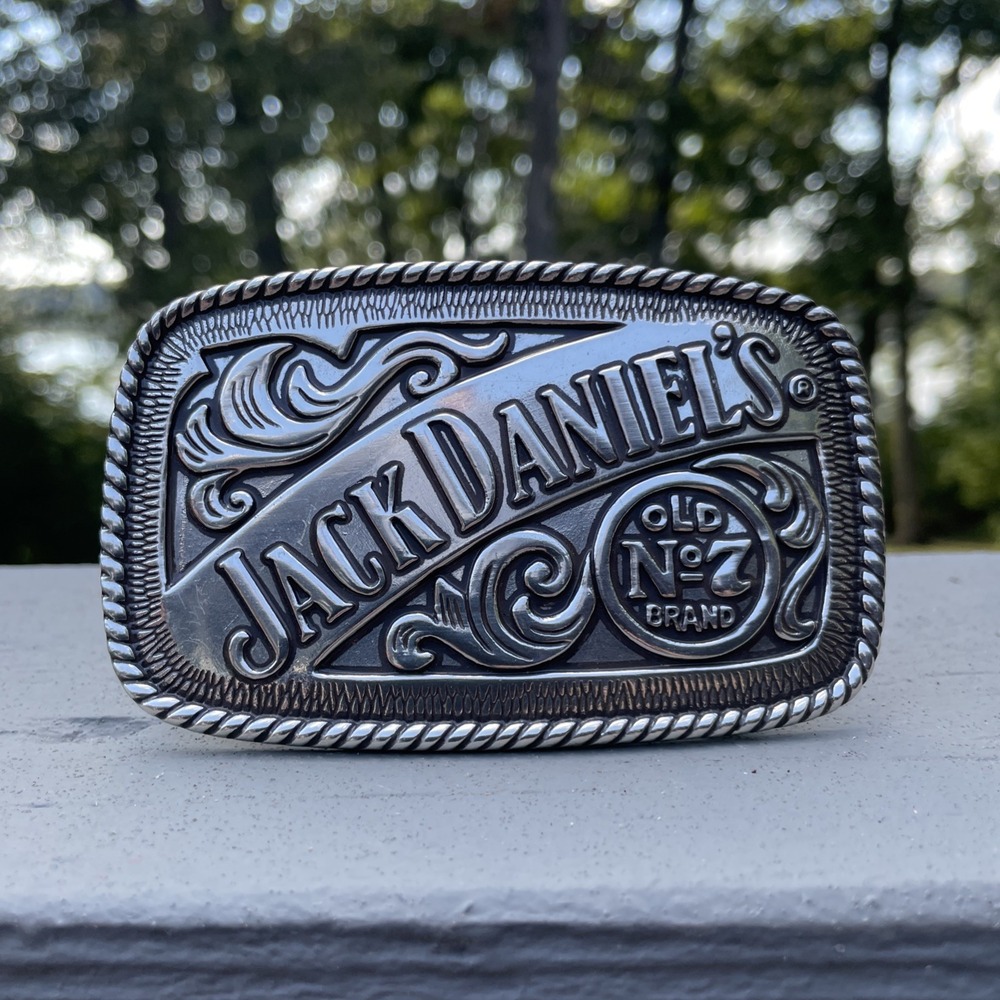 Vintage 2005 Jack Daniels Old No 7 Belt Buckle Western Whiskey 5007JD
